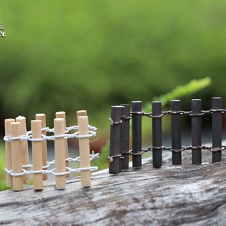 Phụ kiện tiểu cảnh - Hàng rào tre 2 màu đen trắng