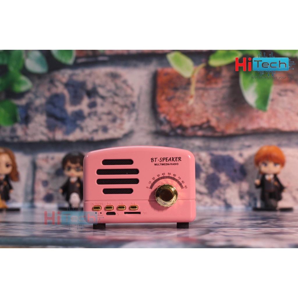 [Mã ELHACE giảm 4% đơn 300K] Loa Bluetooth BT01 hình Radio nhỏ xinh - Chất âm tốt