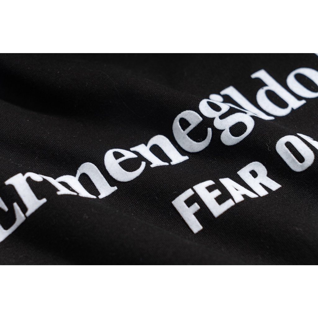 Áo Thun Nam Tay Ngắn In Chữ FEAR OF GOD Zegna Phong Cách Châu Á Cá Tính