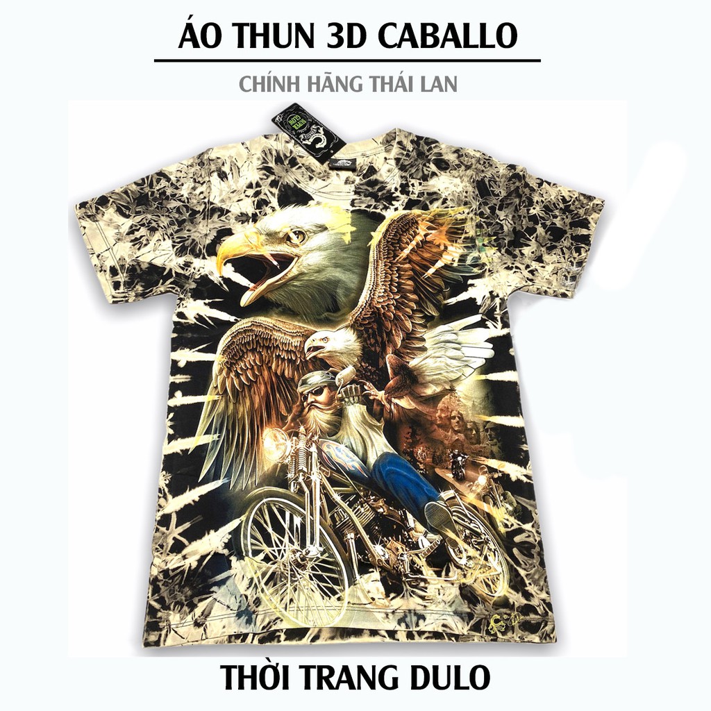 Áo Thun 3D Dạ Quang Chính Hãng CABALLO SUPER GLOW Nhập Khẩu Thái Lan