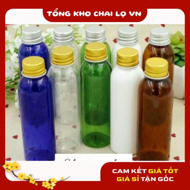 Chai Chiết Mĩ Phẩm ❤ SIÊU RẺ ❤ Chai nhựa pet nắp vặn nhôm 100ml,50ml,30ml,20ml đựng mỹ phẩm, dược phẩm .