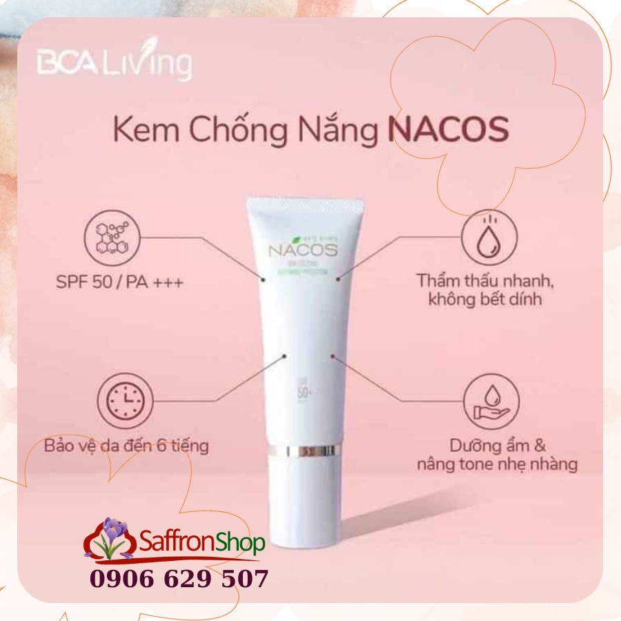 Kem chống nắng Hàn Quốc nâng tone da Nacos SPF 50 và PA+++- | BigBuy360 - bigbuy360.vn