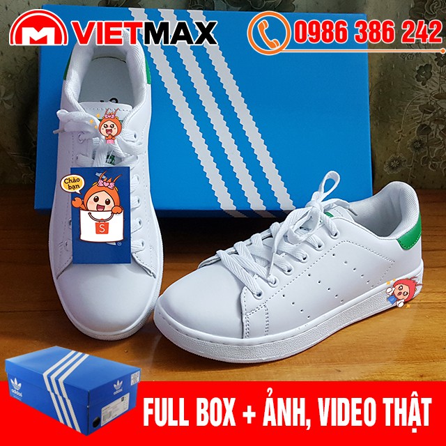 🎁 [MIỄN PHÍ SHIP+ BOX] Giày Thể Thao Stan Smith Gót Xanh Lá Mẫu Hot