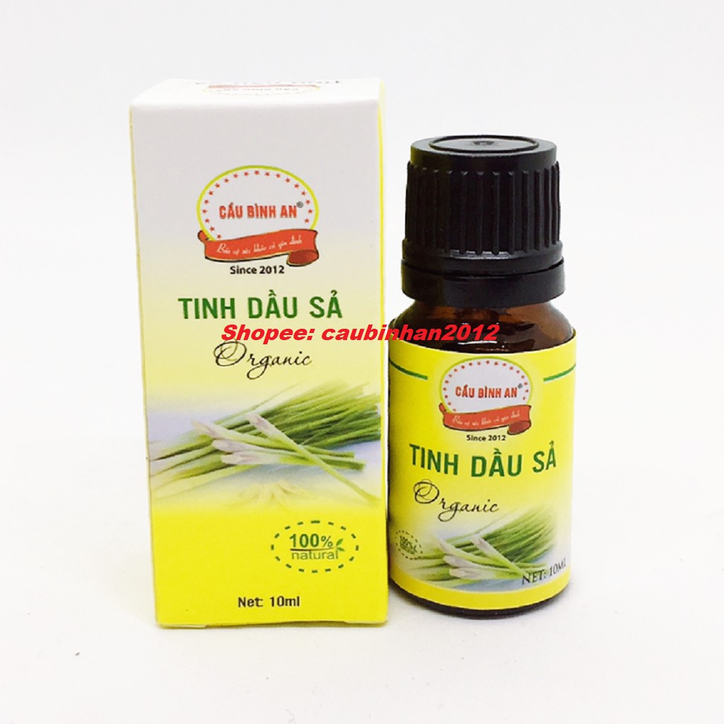 Tinh Dầu Sả Cầu Bình An Chai 10ml Nguyên Chất 100%