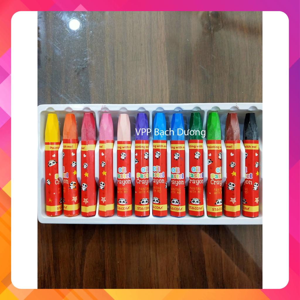 Sáp dầu Oil Pastel Stacom 12 màu OP212 - hộp