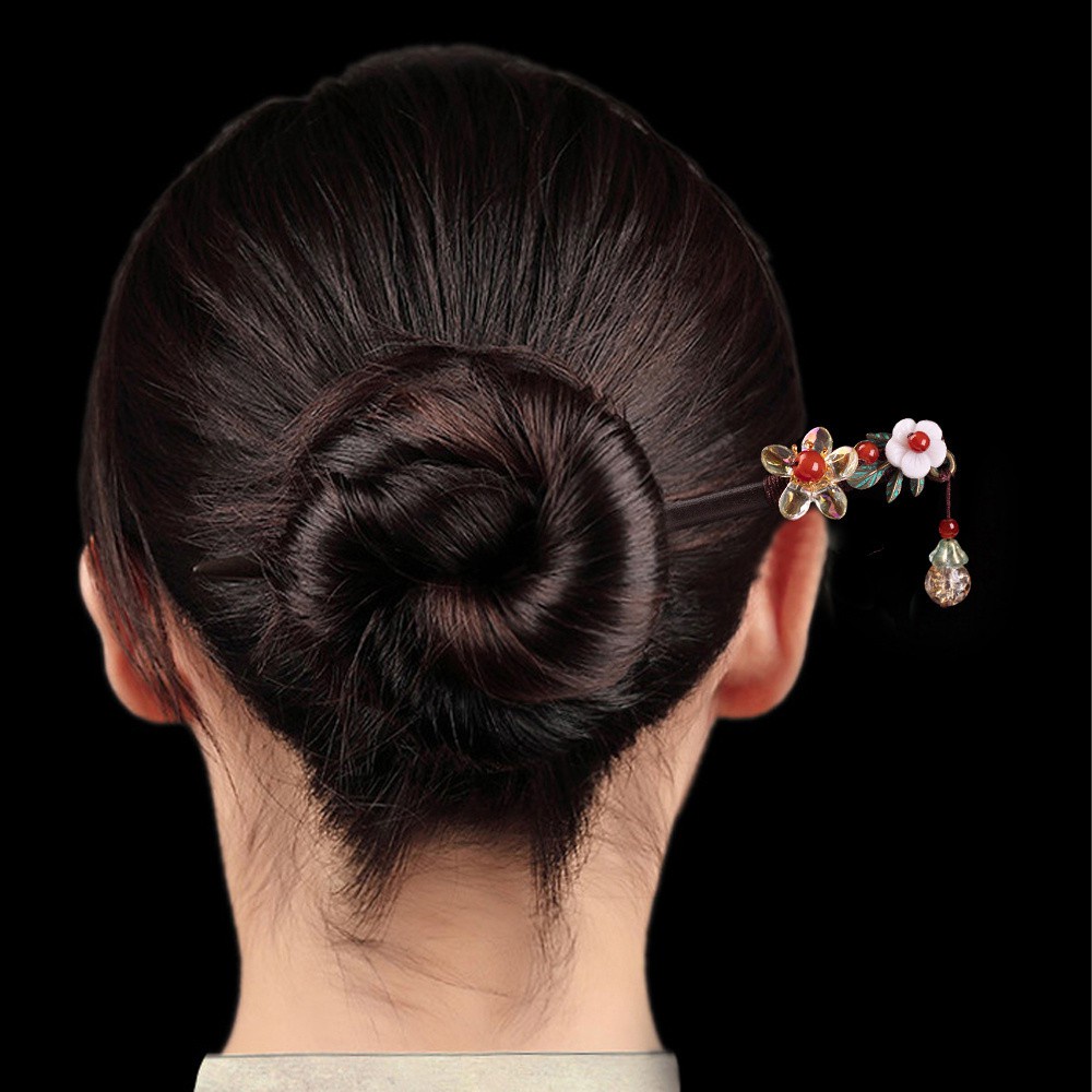 Trâm cài tóc bằng gỗ phong cách Trung Hoa cổ điển thời trang dành cho nữ