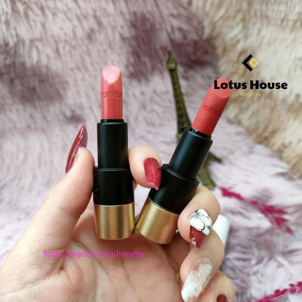 Son Hermes Satin Lipstick minisize 1.2g thiết kế biểu tượng siêu sang chảnh với bờ môi mềm mại bền màu