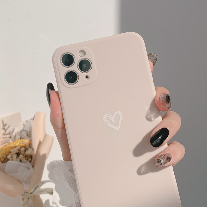 Ốp lưng iphone Ốp lưng phối hoạ tiết hình trái tim đơn giản Iphone 6/6plus/6S/6S plus/6/7/7plus/8/8plus/X/XS/XS Max/11/12/12MINI/12PROMAX Dinuo case