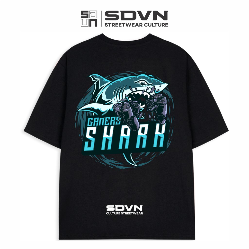 Áo Thun Unisex Nam Nữ SDVN SHARK