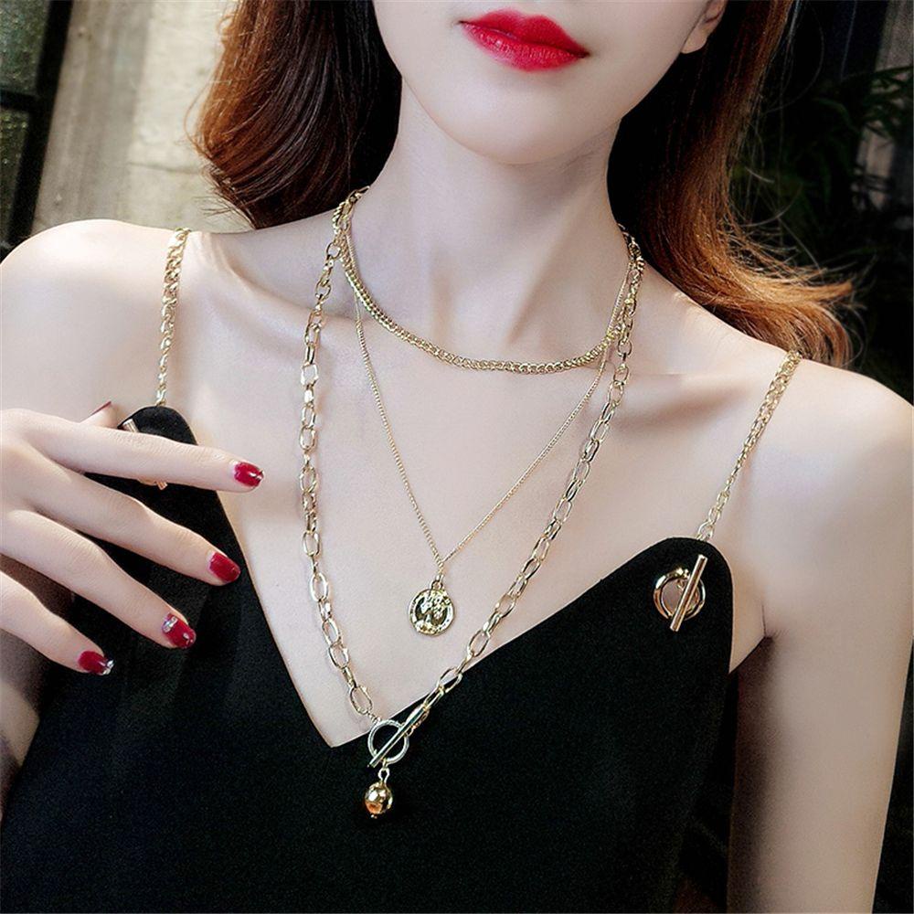 Dây Chuyền Thời Trang Cho Nam &amp; Nữ|Vòng Cổ Mặt Đồng Xu Phong Cách Rock
