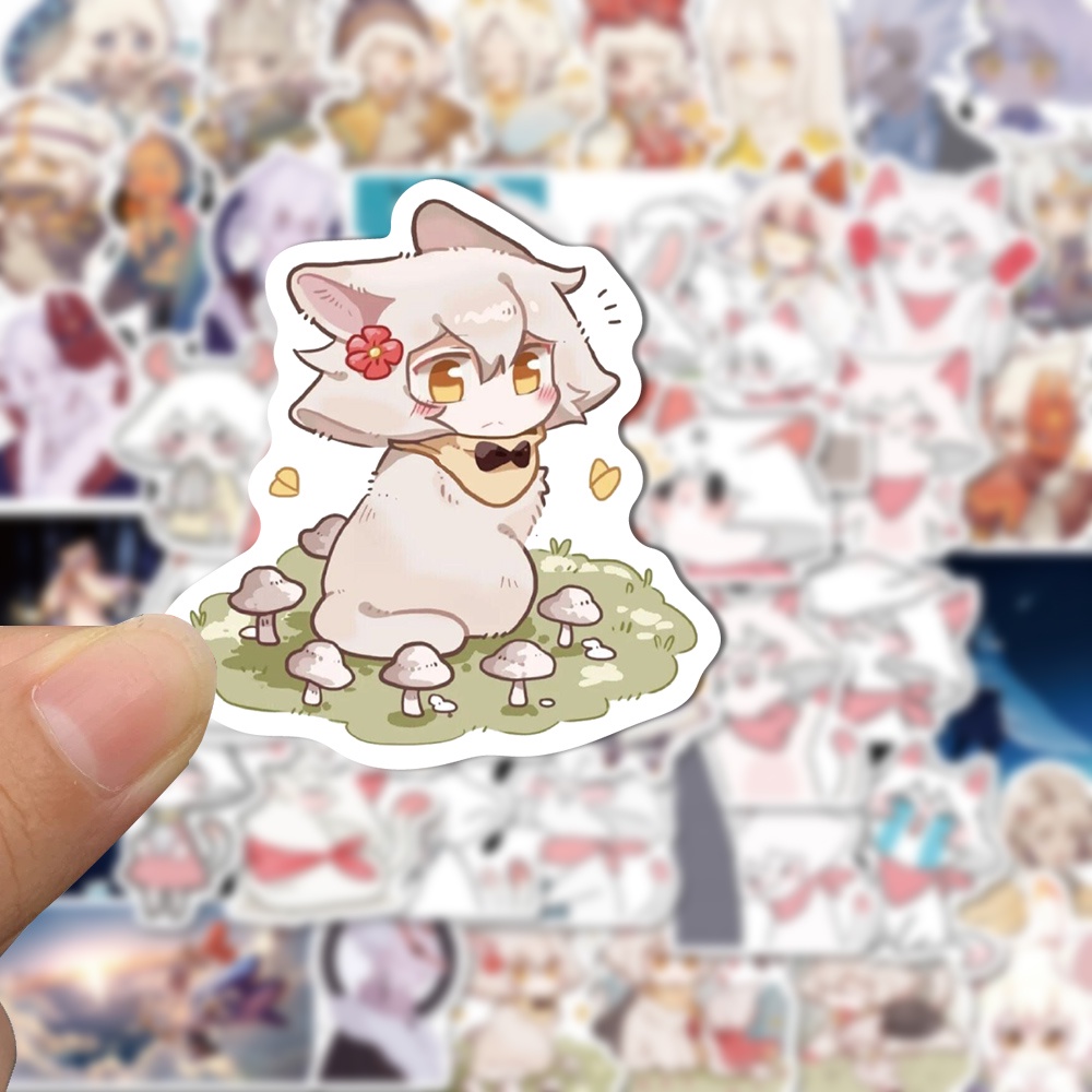 Set 50 Miếng Dán Trang Trí laptop/Cốc Nước Họa Tiết Hoạt Hình Vui Nhộn Cho Bé