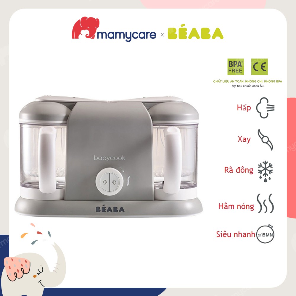 Máy hấp xay đôi đa năng Babycook Duo Béaba chế biến đồ ăn dặm cho bé - MAMYCARE