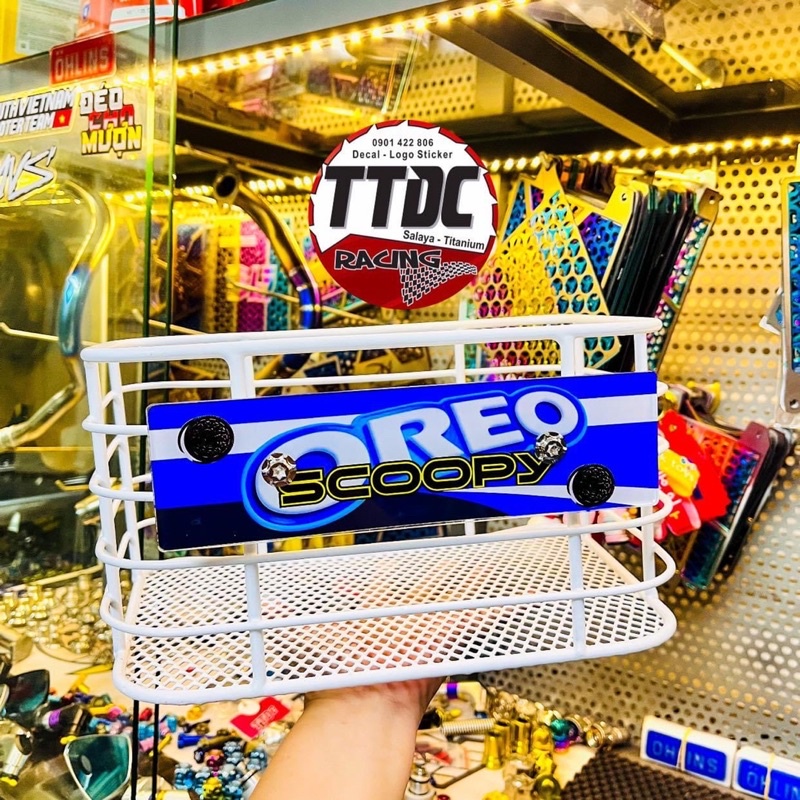 Rổ Scoopy Tặng kèm bảng tên mẫu Oreo 2022 cực đẹp ✌🇹🇭