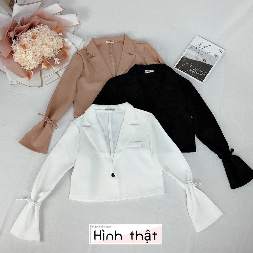 ÁO VEST NỮ FORM NGẮN CROPTOP DÁNG RỘNG VỪA HÀN QUỐC - NUDE ĐEN TRƠN BASIC CÁ TÍNH CHẤT SWAG HOT GIRL ULZZANG STYLE 8