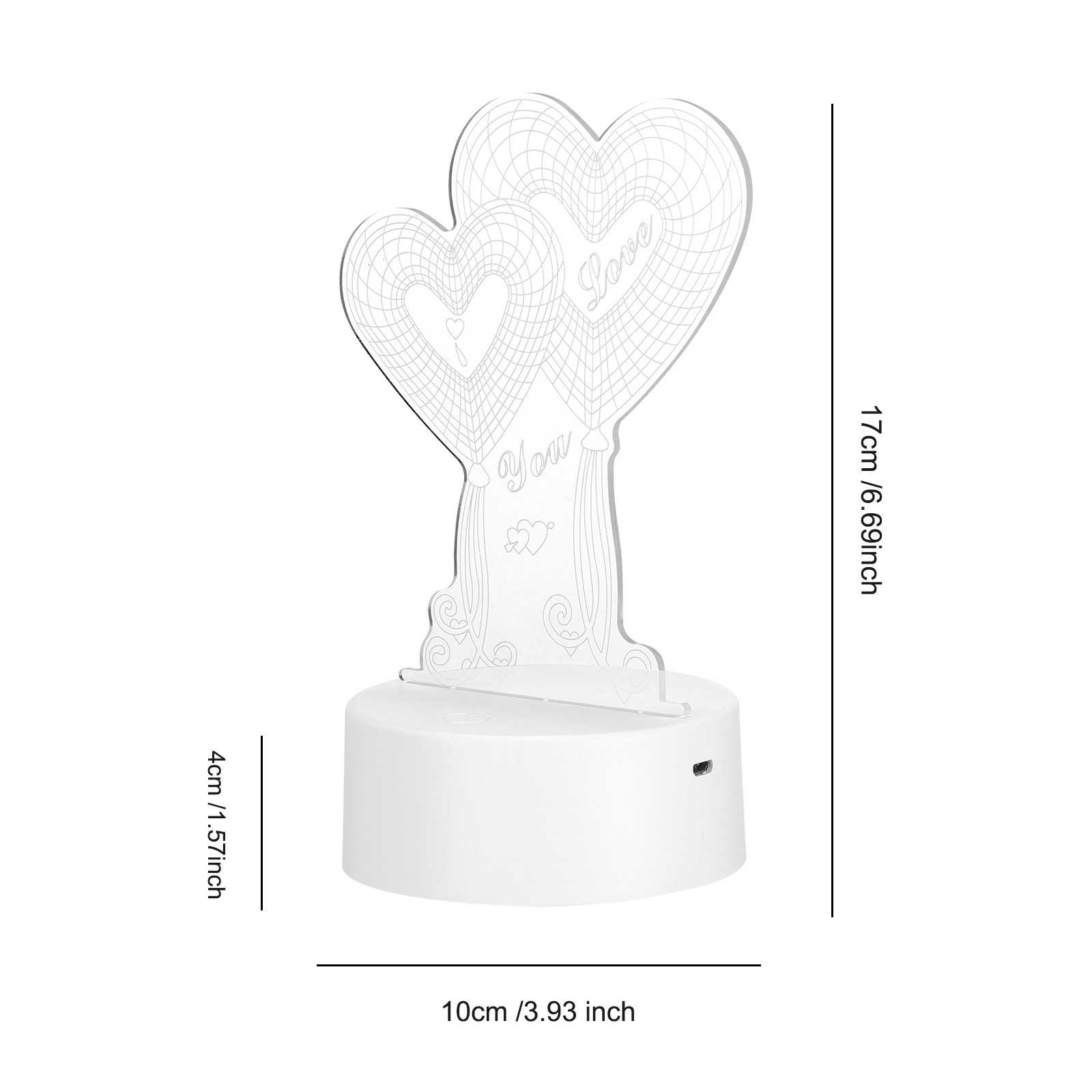 Đèn Led Chiếu Hình Trái Tim 3d Chiếu Ánh Sáng Hình Trái Tim