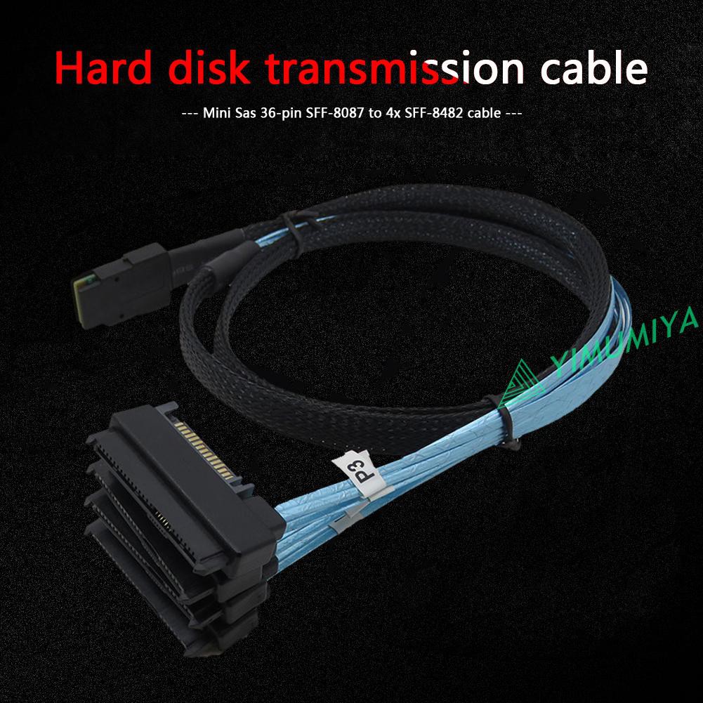 Dây Cáp Chuyển Đổi Sata Mini Sas 36 Pin Sff-8087 Sang 4 Sas 29 Pin Sff-8482 15p Sata | BigBuy360 - bigbuy360.vn