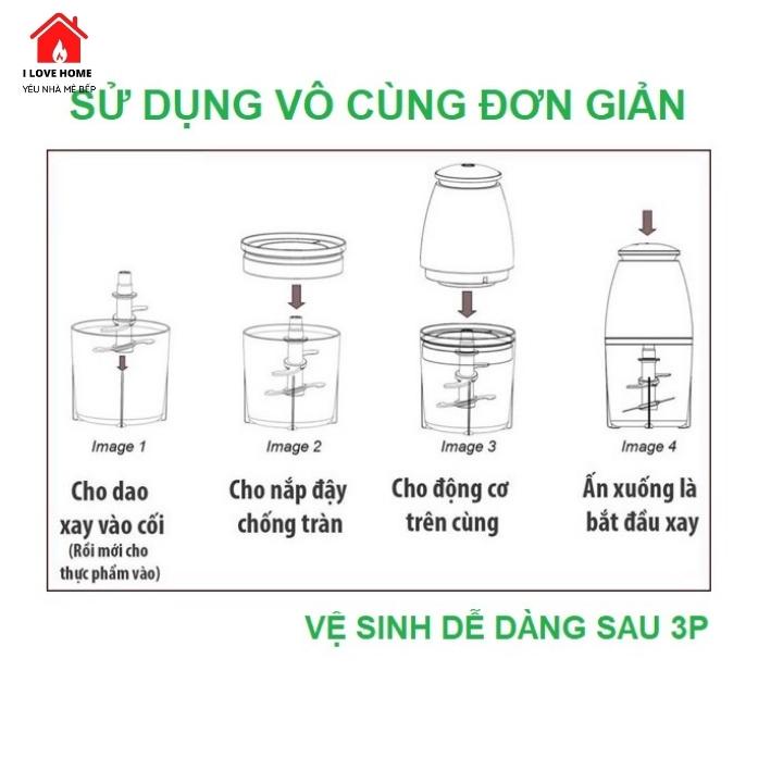 máy xay sinh tố xay thịt cá rau củ xay đá chính hãng oska 750ml chính hãng nhật bản mẫu mới 2021