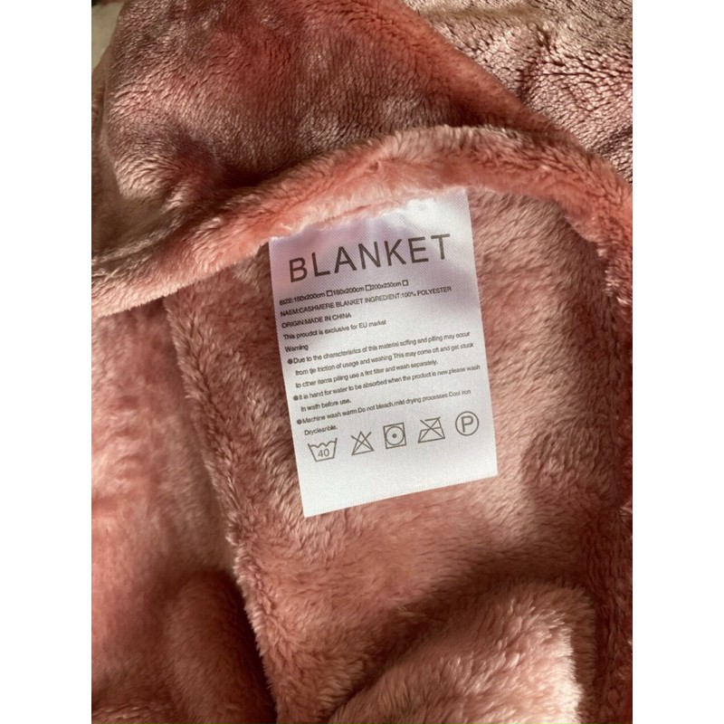 Chăn lông thỏ Blanket dày dặn ấm áp 2mx2m3, 2,5kg, mềm mượt dùng cả thu đông