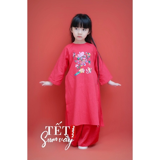 Áo dài bé gái siêu xinh