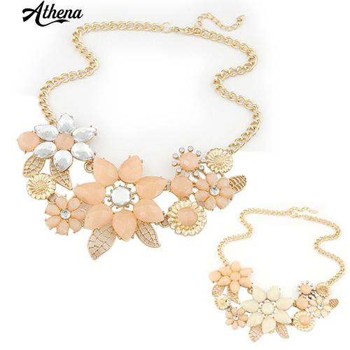 Vòng cổ Choker PhốI Resin MặT HìNh Hoa ThờI Trang Cho Nữ