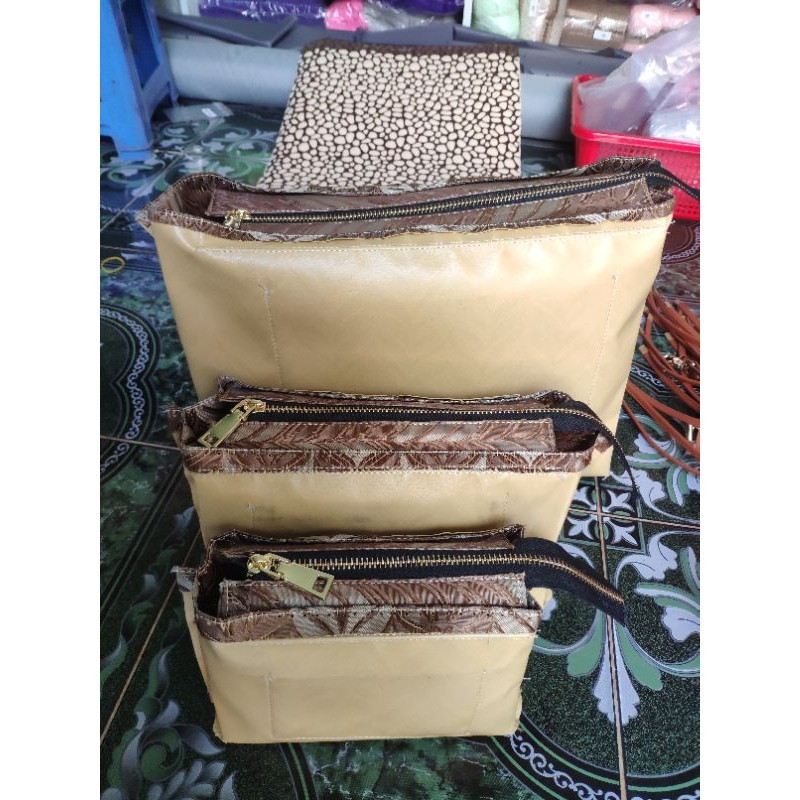 Ruột Túi May Sẵn_Lót Túi Có Ngăn Phụ