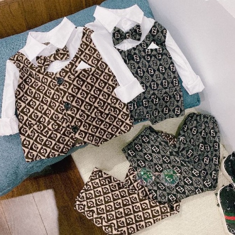 Set công tử diện tết chất liệu dạ umi