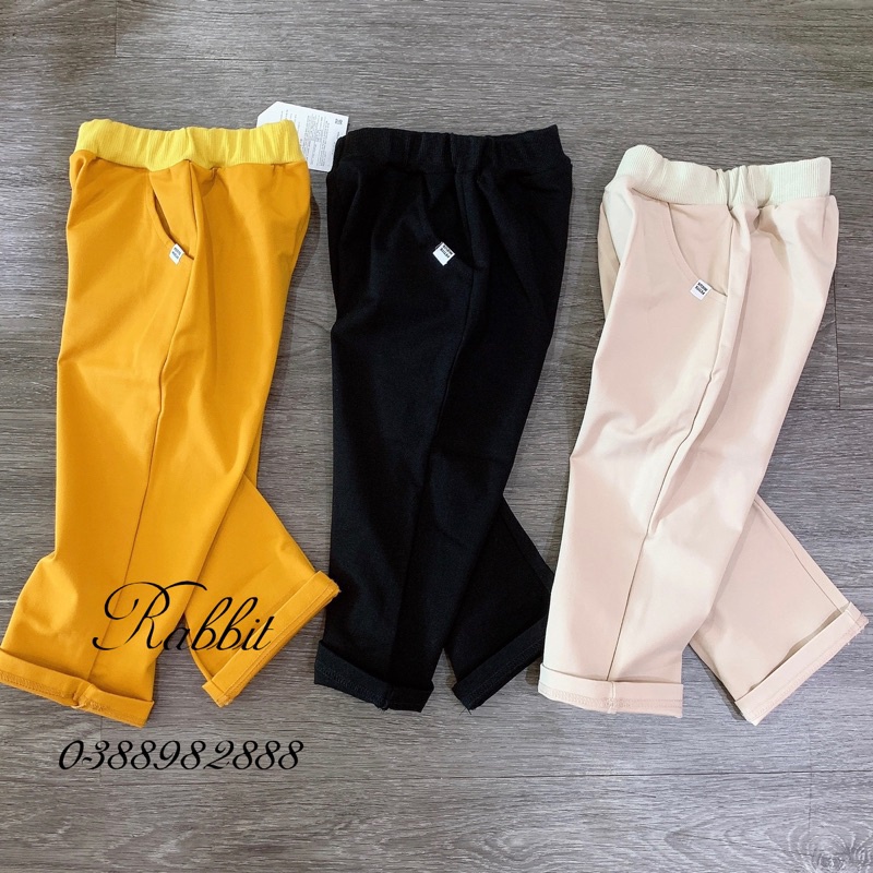 Quần kaki cạp chun Petite