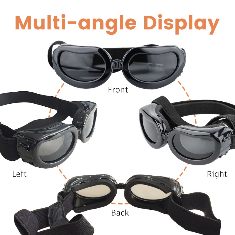 HamshMoc Kính Bảo Vệ Mắt Chống Gió Chống Sương Mù Chống Tia UV Dành Cho Thú Cưng