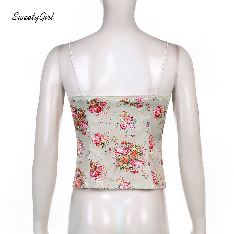 Áo Hai Dây Dáng Ôm In Họa Tiết Quyến Rũ Thời Trang Cho Nữ 2022