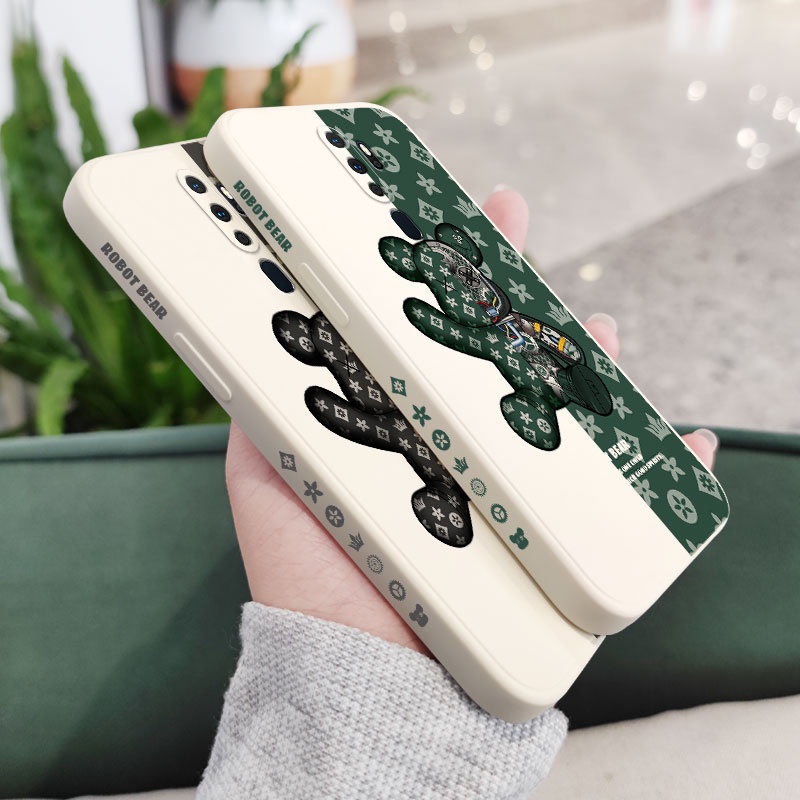 Ốp Điện Thoại Họa Tiết Gấu Dễ Thương Dành Cho OPPO A9 A5 2020 A83 A94 4G A5 A3S A12E