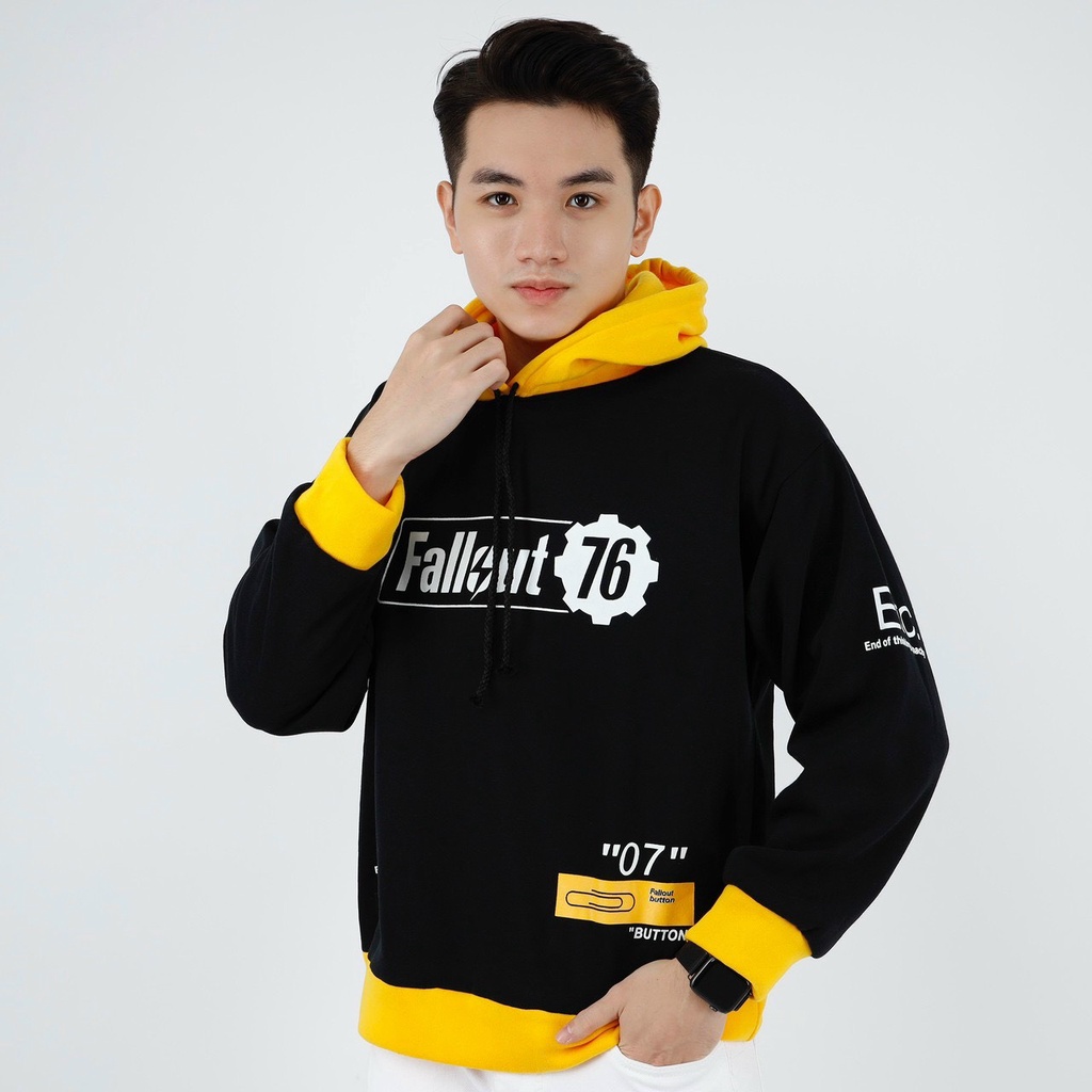 Áo hoodie nam form rộng vải nỉ dày dặn, siêu co giãn chuẩn form thời trang cao cấp thời trang Hpfashion - KVAHD14