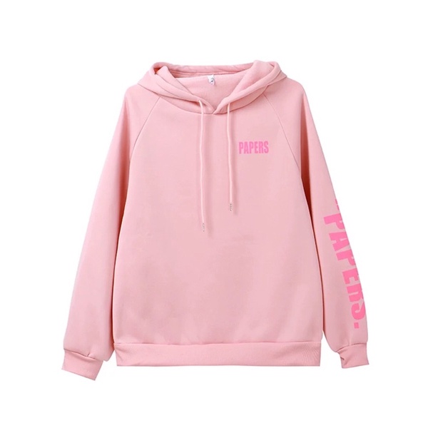 Áo hoodies nữ chất nỉ form rộng chất dầy dặn có mũ - Áo nỉ lót lông Quảng Châu mới