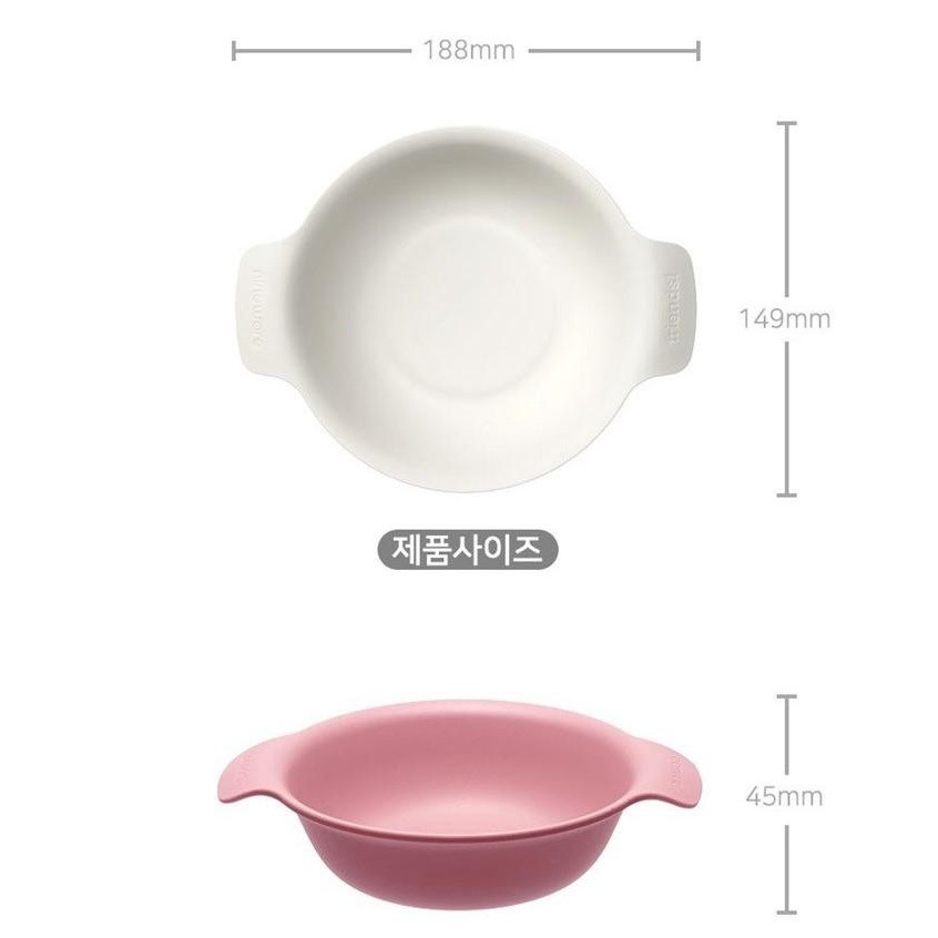 Set 4 Tô/Dĩa Ăn Dặm Nineware Bowl Hàn quốc