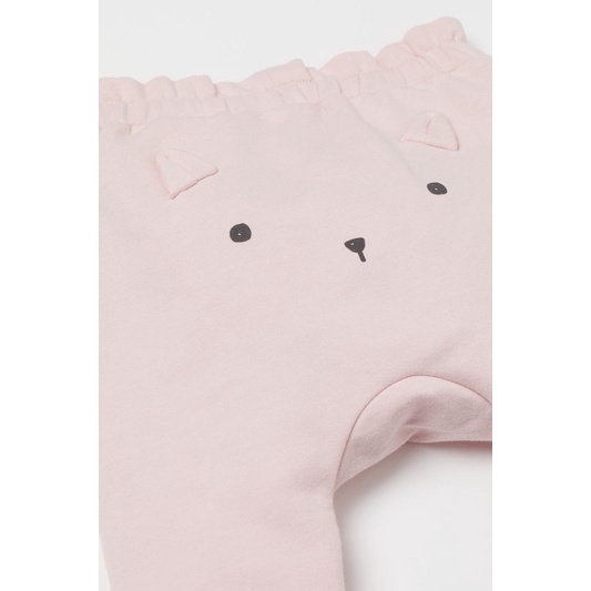 Set 2 quần nỉ bé gái HM AUTH size 6-9m