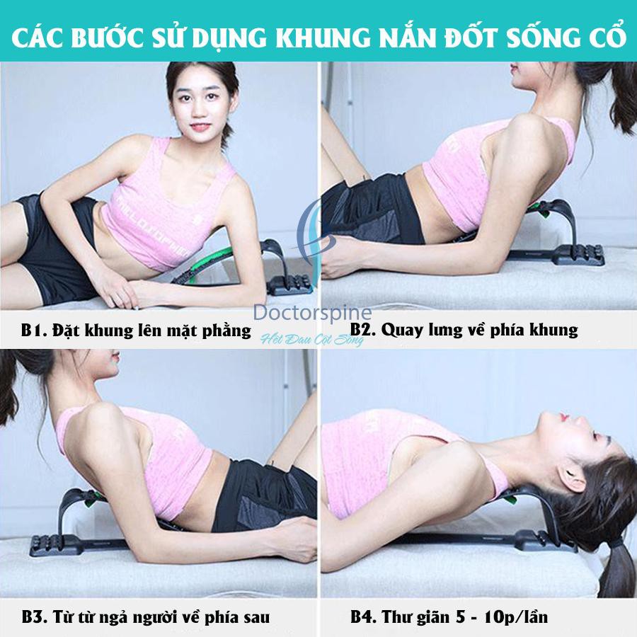 Khung nắn chỉnh cột sống Cổ -Trị liệu đau mỏi cổ,vai gáy cải thiện thoái hoá-Thoát vị,20 phút mỗi ngày