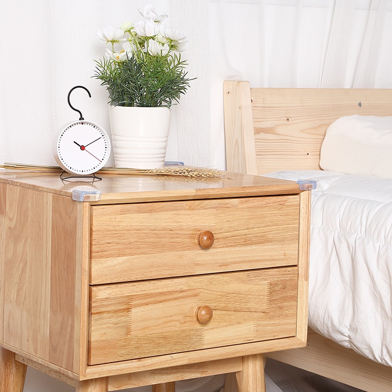 Cuộn Dây Bọc Cạnh Bàn Chống Va Chạm Hình Chữ L Trong Suốt Dài 1.0m Phong Cách Nhật Bản