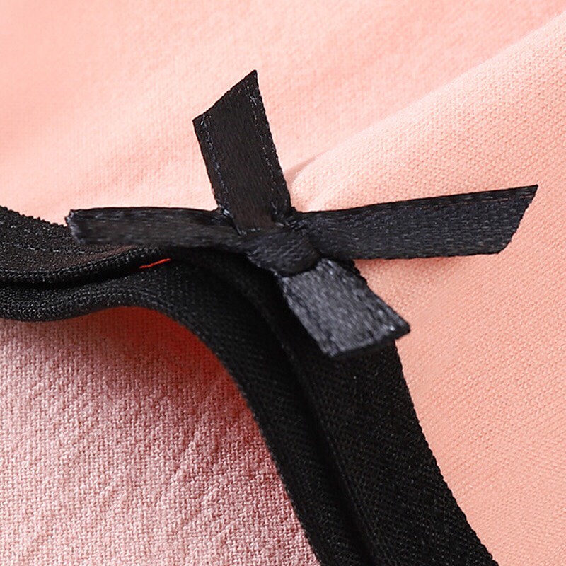 Quần Lót Nữ Cotton Mèm Mịn Cạp Thấp Viền Đen Đính Nơ Phong Cách Hàn quốc Nhiều Màu Sắc Trẻ Trung