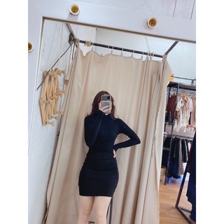 váy body cổ lọ