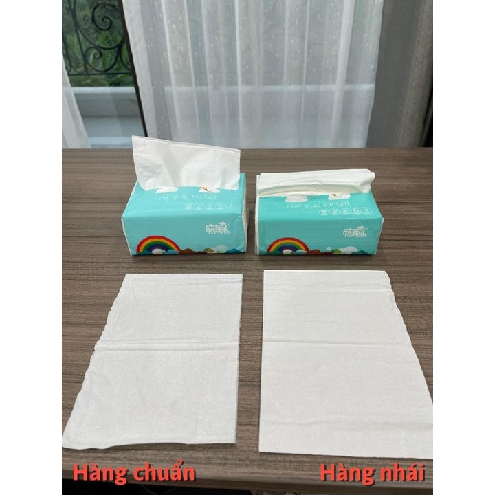 Thùng 30 gói giấy ăn cầu vồng xinmier chuẩn nội địa trung