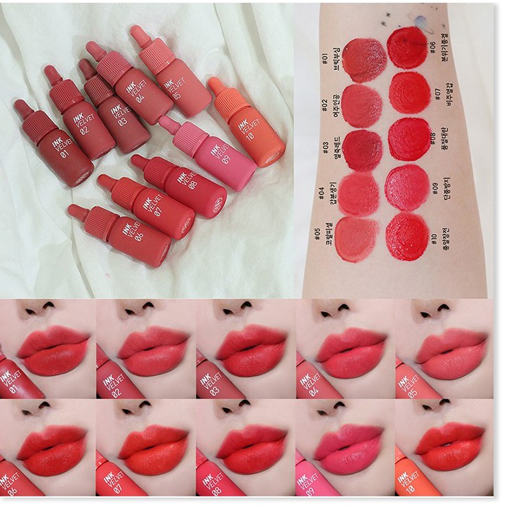 [Mã giảm giá mỹ phẩm chính hãng] Son Kem Lì Peripera Lip Tint Ink Velvet Tint