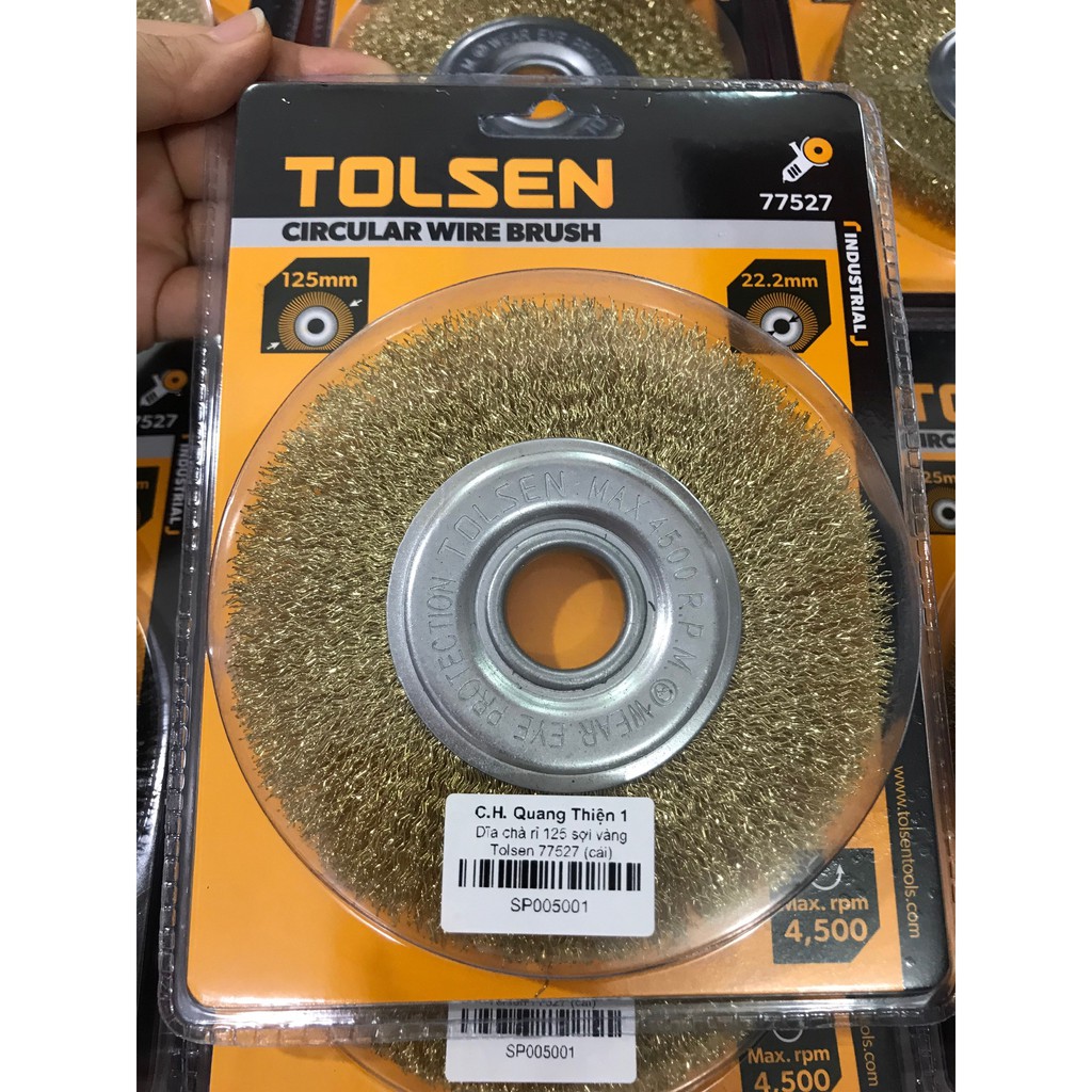 Dĩa chà rỉ 125  Tolsen 77527