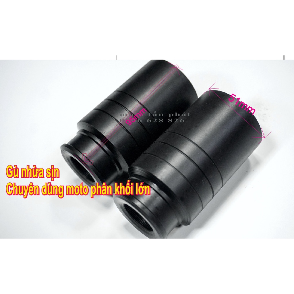 Gù nhựa chống đổ trước, gù nhựa chống đổ sau loại siêu to moto tấn phát