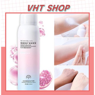 Xịt chống nắng trắng da maycreata 150ml - vht shop
