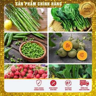 -30K COMBO 07 gói hạt giống Rau củ Qủa Vụ Thu Đông