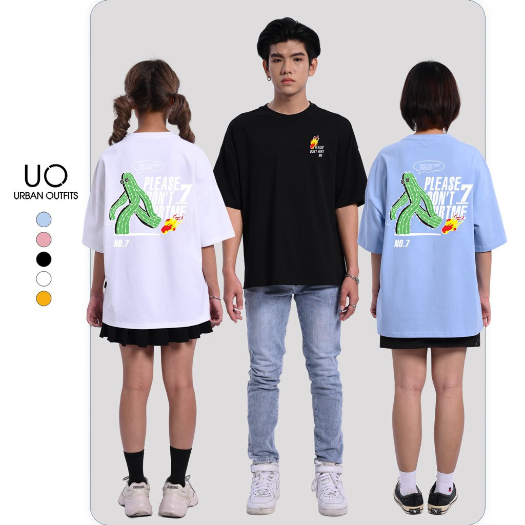 Áo Thun Tay Lỡ Nam Nữ Unisex Form Rộng URBAN OUTFITS In Xương Rồng ATO06 100 Cotton | BigBuy360 - bigbuy360.vn