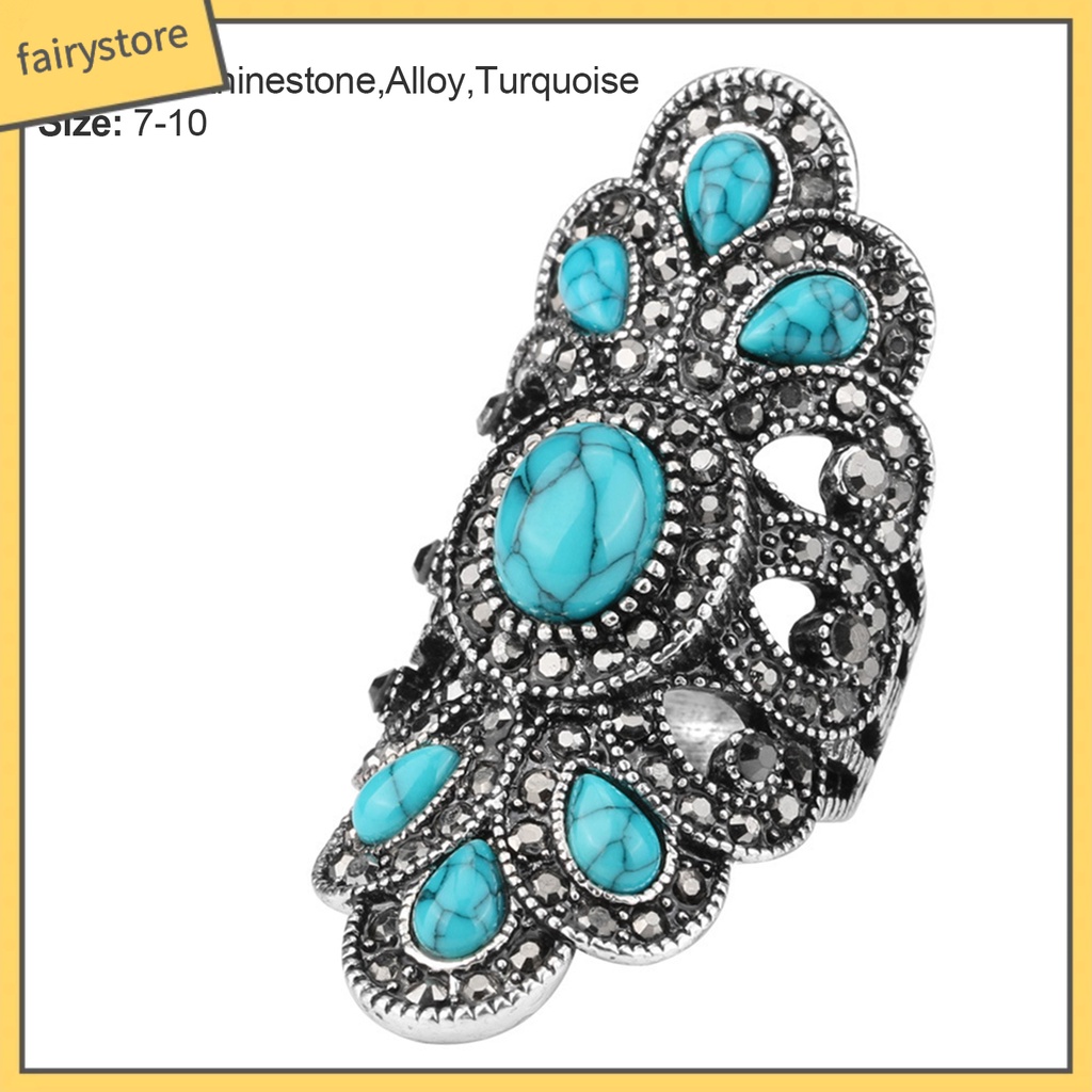 Nhẫn Hợp Kim Đính Đá Phong Cách Cổ Điển Cho Nữ