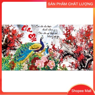 Tranh thêu chữ thập Cha mẹ LP5058 kích thước 83*42cm [Hàng có sẵn]