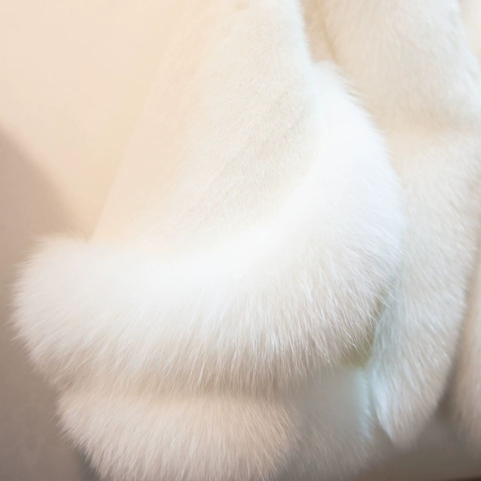 Áo choàng lông chồn dáng ngắn có cổ áo cáo ma3 jia3 hàng nhập khẩu cho nữ
 | BigBuy360 - bigbuy360.vn