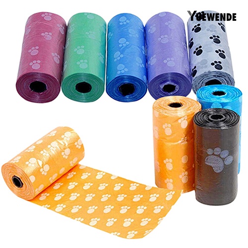 Cuộn 15 túi đựng rác thải thú cưng tiện lợi