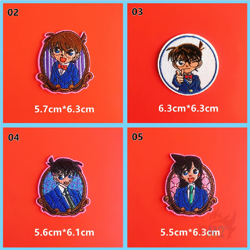 Miếng vá quần áo kiểu hoạt hình conan với 5 loại tùy chọn